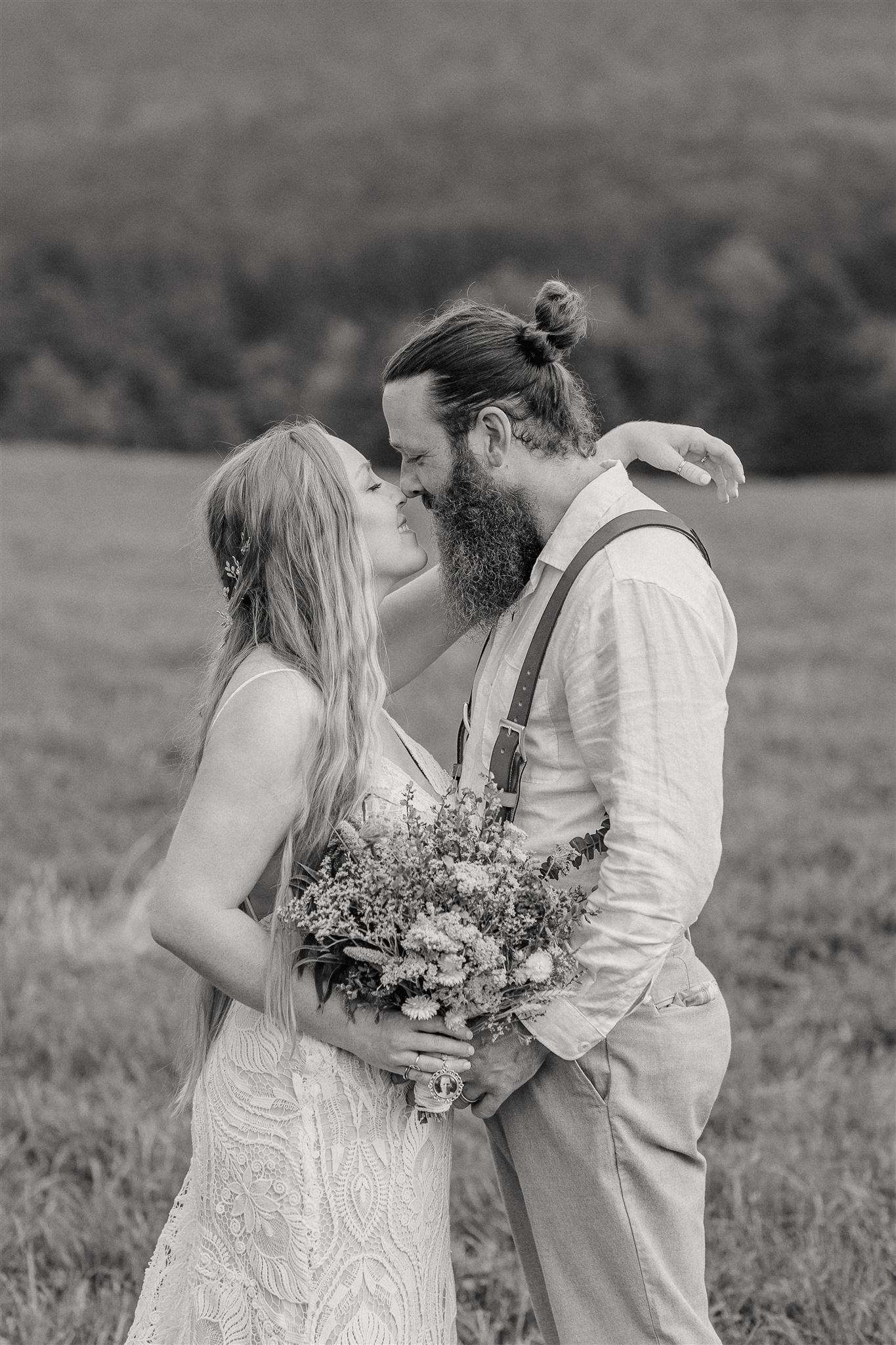 Laura And Mike Host A Heartfelt Farmhouse Wedding In Vermont.