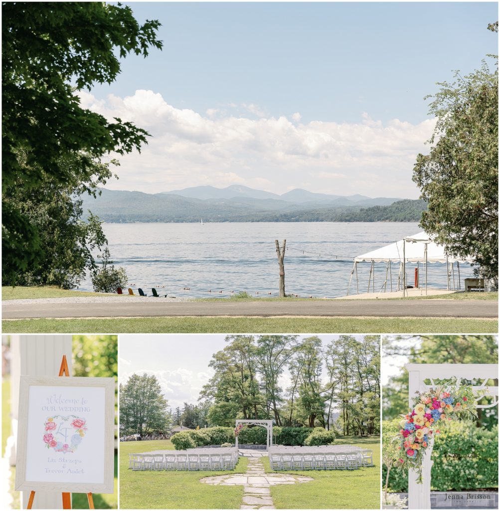 Lake Champlain Wedding Ceremony 1